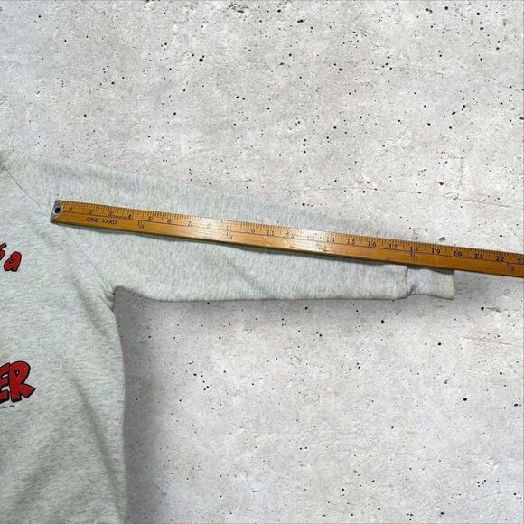 Vintage Kids My Daddy Is a Firefighter Sweatshirt Fruit of the Loom USA 14-16 - Picture 10 of 11